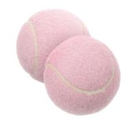 Abaodam 2Pcs Pink Rubber Tennis Balls for Beginner Practice Lightweight Training for Young Players Durable Soft Grip Balls for Improved Accuracy and Speed Playground