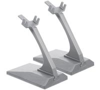 Abaodam 2pcs Plastic Aircraft Display Holder Stands Lightweight Model Support Base for Aircraft Models, for Home or Craft Show Displays with Sturdy Plastic Storage Stand