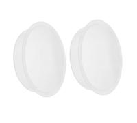 Abaodam 2Pcs Plastic Bird Water Bowls Replacement Feeding Trays for Outdoor Bird Feeders Round Water Containers for Hummingbirds for Garden Decor and Wildlife Conservation