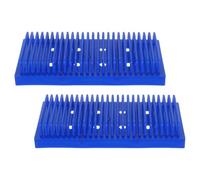 Abaodam 2pcs Plastic Microscope Slide Holder with 25 Slots, Lab Drying Rack for Quick Drying and Space-saving Design, for Systematic Lab Slide Storage and Clinical Laboratories