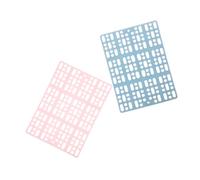 Abaodam 2pcs Plastic Rabbit Cage Mat with Design Durable Small Animal Foot Pads for Guinea Pigs Chinchillas Cats Easy Clean Cage Floor Resting Mats Versatile and Sturdy Cushions