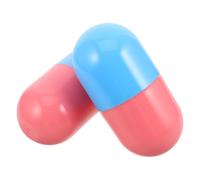 Abaodam 2pcs Plastic Reusable Capsules for Vending Machine and Gumball Machine Empty Keepsake Container for Graduations and Weddings Large Event Capsules Pill Shaped Memorial Box