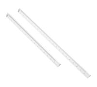 Abaodam 2pcs Plastic Triangular Ruler Set 15cm and 20cm with Precision Scale for Student Drawing and School Office Measuring Supplies