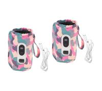 Abaodam 2pcs Portable Bottle Warmer Milk Bottle Storage Bag Warmer for Breastmilk Travel Use Reusable Feeding Cover