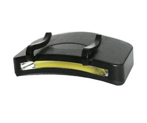 Abaodam 2pcs Portable Cob Clip on Headlamp with Long Life Plastic Body, Mini Baseball Cap Light for Outdoor Hiking and Camping Hands-Free Use, Black