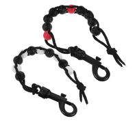 Abaodam 2pcs Portable Golfing Score Counter Wristband with Accurate Scoring and No Batteries Required, Lightweight Plastic and Nylon Material for Outdoor Golf Scoring Beads Chain