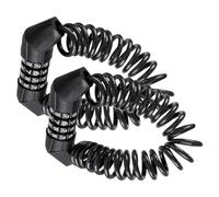 Abaodam 2pcs Portable Helmet Lock for Bike and Scooter Compact Mini Combination Password Anti-Theft Cable Lightweight and Travel-Friendly Security for Urban Commuting and Outdoor
