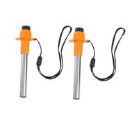 Abaodam 2pcs Portable Piezo Spark Igniter for Camping Stove and Grill Lightweight Electronic Ignition with Metal Threaded Ceramic Push Button Windproof and High Efficiency for Outdoor Fire