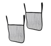 Abaodam 2pcs Portable Stroller Hanging Bag Mesh Storage Organizer for Baby Buggy Back Hook Side Sling with Large Capacity Black for Travel and Outdoor Use