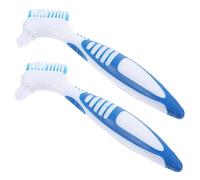 Abaodam 2Pcs Portable Turtle Shell Cleaning Brush Double Sided Aquatic Tortoise Shell Mud Remover for Safe and Aquariums and Homes