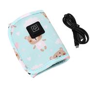 Abaodam 2pcs Portable USB Bottle Warmer Boy Girl Milk Bottle Heating Cover for Newborn Feeding The Go