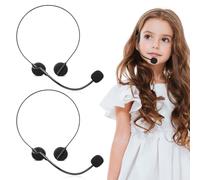 Abaodam 2Pcs Pretend Play Microphone Headset Cosplay Rock Star Prop Comfortable Earwear for Boys Party Costume Accessory