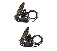 Abaodam 2pcs Professional Acoustic Guitar Pickup Classic Sound Pickup Guitar Accessories Easy Install 6.35 Socket