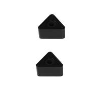 Abaodam 2pcs Professional Interview Microphone Station Hole Logo Height Triangular Design Your Logo