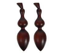 Abaodam 2pcs Purpleheart Wood Massage Sticks Set - Large Ant Gourd Shape Handheld Reflexology Tools for Deep Tissue, Pressure Point Acupuncture Massage Therapy on Body and Face