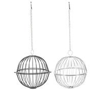 Abaodam 2pcs Rabbit Cage Supplies Small Pet Rack Easy to Clean Machine Washable Stainless Steel 5.11x5.11x5.11in Indoor Rabbit Cage Accessories for Chinchillas Guinea Pigs