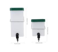 Abaodam 2Pcs Rabbit Water Bottle No Drip with Nipple Drinking Nozzle, Automatic Bunny Water Dispenser 600Ml 1L for Small Animals Cage Watering Supplies