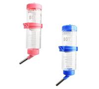 Abaodam 2Pcs Rabbit Water Dispenser Capacity Pet Drinking Bottles Leakproof Hanging Containers for Small Animals Durable Design for Bunnies Guinea Pigs and Hamsters