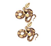 Abaodam 2pcs Realistic Simulation Snake Model for Creative Imitation Snakes Educational Science Learning Aid for Home School Museums with Lifelike Plastic Reptile Animal Figurines