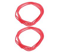 Abaodam 2pcs Red Silicone Cord for Pickup Guitar Wire Musical Instrument Accessories Shielded Vintage Style Wiring Components