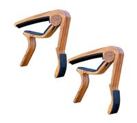 Abaodam 2pcs Redwood Grain Capo for Guitar Ukulele Capo Classical Instrument Deep Wood Pattern for Classical and Acoustic Music