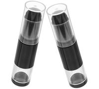 Abaodam 2pcs Refillable Makeup Brush with Plastic Bottle Jar, Dense Foundation Brush for Loose Powder Application, Suitable for Travel and On-the-go Makeup Touch-ups
