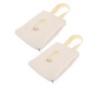 Abaodam 2pcs Refillable Wet Wipes Box Dispenser Travel Nursery Portable Diaper Bag Holder Easy Clean Cotton Material Multi-use Wipes Container