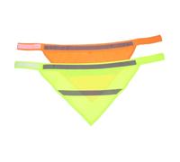 Abaodam 2pcs Reflective Pet Bandana Neckerchief High Visibility Safety Scarf for Dogs Night Walking Random Color Puppy Scarf Accessories Random Color