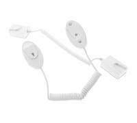 Abaodam 2pcs Remote Control Security Lock Cable Tether for Keys and Remote Controls, White Plastic Multi-functional Universal Design Anti-lost Cable Lock for Home and Office Use