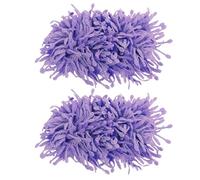 Abaodam 2pcs Removable Flower Shoe Clips for Pumps and High Heels Handmade Burned Edge Fabric Decorations Elegant Shoe Charms for Women Wedding Party and Everyday Styling Purple