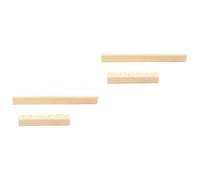 Abaodam 2pcs Replacement Bridge Saddle and Nut Kit for Acoustic Guitar Easy to Cut to Fit Your Guitar Improve Playability and Sound Quality Random Style