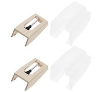 Abaodam 2pcs Replacement Record Player Needles Aluminum Alloy Turntable Stylus for Vinyl Records Easy to Install Compatible Brands Enhanced Sound Quality