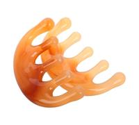 Abaodam 2Pcs Resin Five-Tooth Scalp Massage Comb Gua Sha Tool Semi-Circle Wide Teeth for Head Soothing, Neck Relaxation, and Acupoint Stimulation Hair Massager for Curly Hair