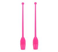 Abaodam 2pcs Resin Gymnastic Sticks Pink Artistic Fitness Poles for Adult Training and Childrens Dance Durable Plastic Rhythmic Gymnastics Props for Birthday Parties and Classroom
