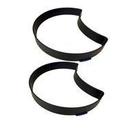 Abaodam 2Pcs Reusable Crescent Pathway Step Stone Mold for Concrete Pavement Garden Accessory Lightweight DIY Walk Maker Mold for Residential and Commercial Landscaping