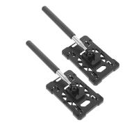 Abaodam 2pcs Rod Card Holder for Car Parking Toll Fee Black Lanyard Retractable Extension for Id Badge Access in Garage