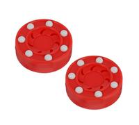 Abaodam 2pcs Roller Hockey Training Pucks for Professional Teams Lightweight Pp Material with Shockproof and High Impact Glides Features Suitable for Court and Daily Training