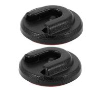Abaodam 2pcs Round Knob Mic Holder Mount Microphone Cradle for Motorcycle Car for Various Radio Brands Essential Accessory for