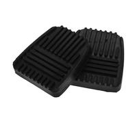 Abaodam 2pcs Rubber Car Pedal Covers for Clutch and Brake Pedals, Waterproof Non-slip Replacement Pads, Sturdy Rubber Material, Suitable for Trucks and Universal Cars