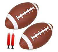 Abaodam 2Pcs Rugby Training Balls Soft Rugby for Teens Practice Passing Accuracy and Arm