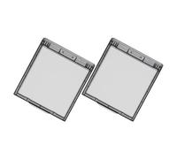 Abaodam 2pcs Safety Switch Cover Waterproof Outlet Box Adhesive Installation Abs Material Double Switch Design Wide Opening Angle Modern Protector for Outdoor Bathroom Socket