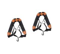 Abaodam 2pcs Saxophone Double Shoulder Strap Comfortable for Alto Tenor Soprano and Clarinet Players Padded Design to Relieve Neck Pressure Black