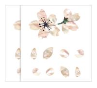 Abaodam 2pcs Self-adhesive Cherry Blossom Guitar Fingerboard Stickers Petal Design, Creative Electric Guitar Decal for Acoustic, Bass, and Ukulele Decor, Musical Instrument Accessory