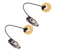 Abaodam 2pcs Self-adhesive Piezo Acoustic Instrument Pickup for Kalimba 13cm Contact Microphone Sound Pickup for Folk Music Instruments