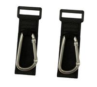 Abaodam 2Pcs Shaped Hanging Hooks for Stroller Pushchair Durable Bag Holder Clips for Shopping Nursery Bags Easy to Install Carabiner Hooks Secure Storage for Busy