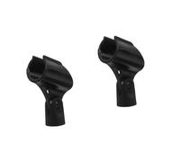 Abaodam 2pcs Shaped Microphone Clamp Holder for Wired and Wireless Mics Durable Mic Clip for Ktv Stage Performance and Concerts Easy to Use and Reusable Thread
