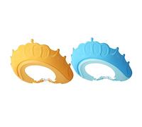 Abaodam 2pcs Shower Cap Shield for Boys and Girls Boy Girl Bath Shampoo Hat Adjustable Visor Hat Ear Defenders for Newborns