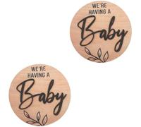 Abaodam 2pcs Shower Welcome Sign Oh Sign Birth Announcement Newborn Name Decor