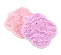 Abaodam 2pcs Silicone Body Scrubber Shower Brush for Deep Cleaning and Nail Protection, Multi-Functional Bath Accessory with Dandruff Removal, for Shower and Spa Use