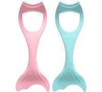 Abaodam 2pcs Silicone Eyelash Assist Tool and Eyeliner Card for Eye Makeup, Easy to Carry and Will Not Stain Skin, for Applying Eyeshadow and Mascara
